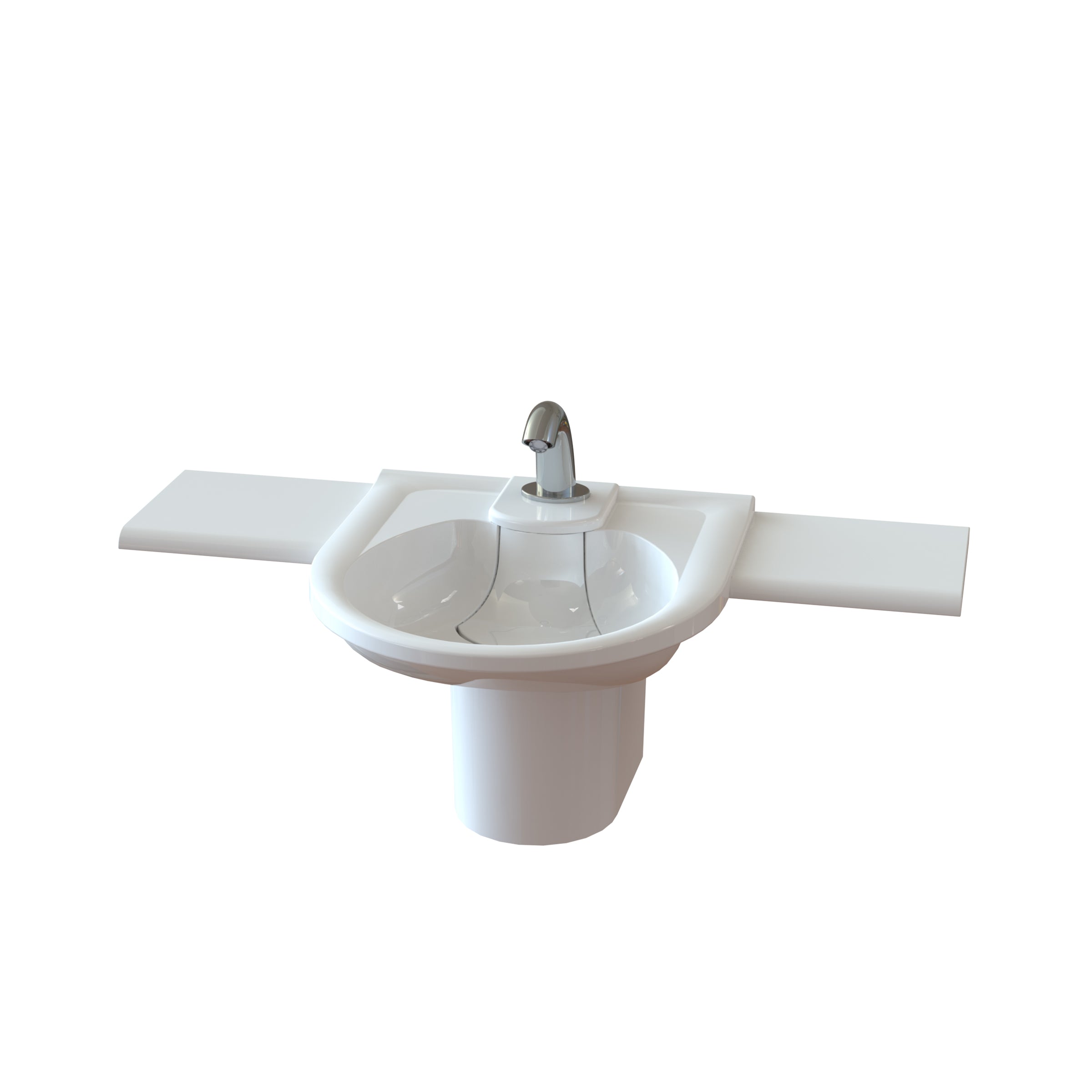 white saniwave hand wash basin