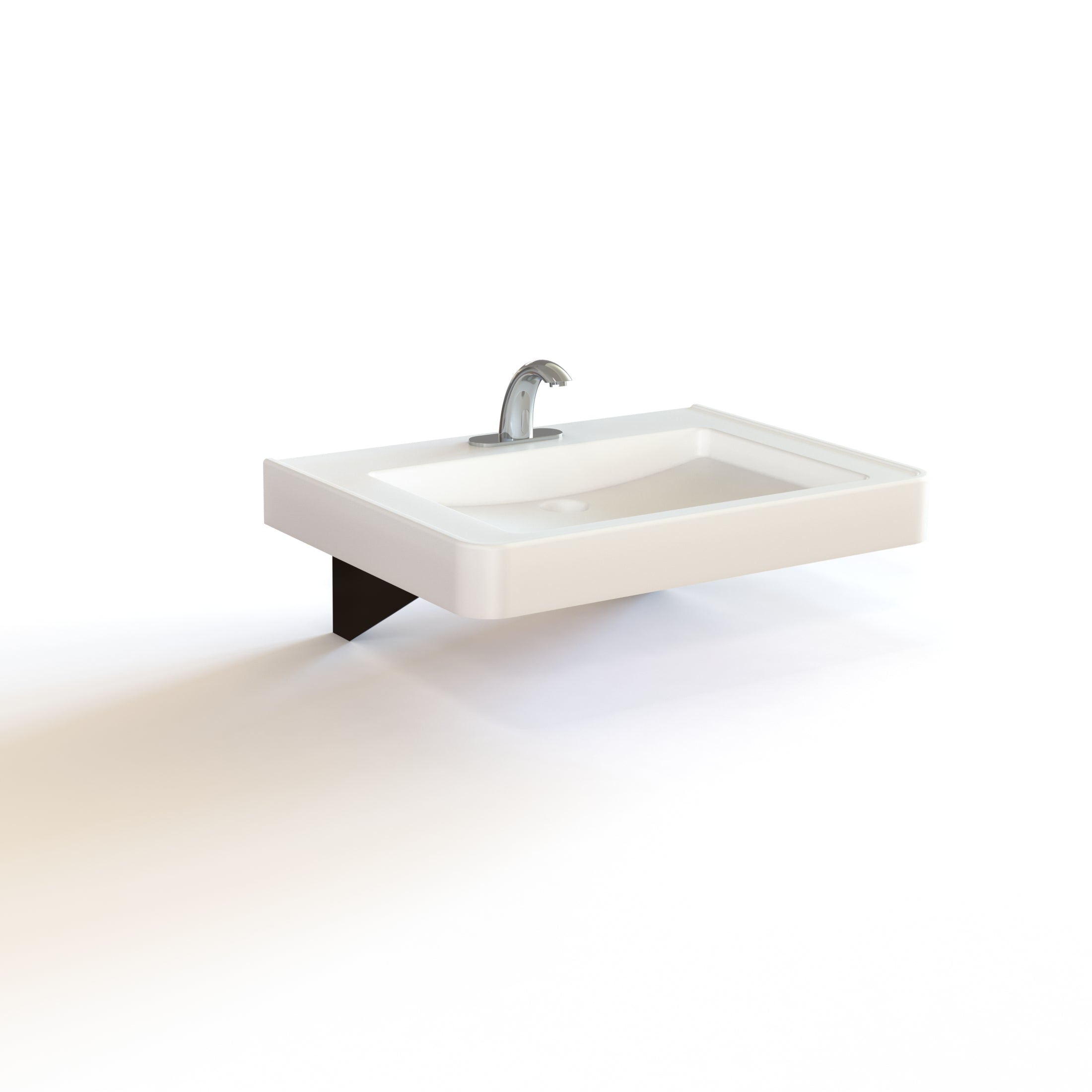 white single user streamlav leagacy without skirt and sensor faucet