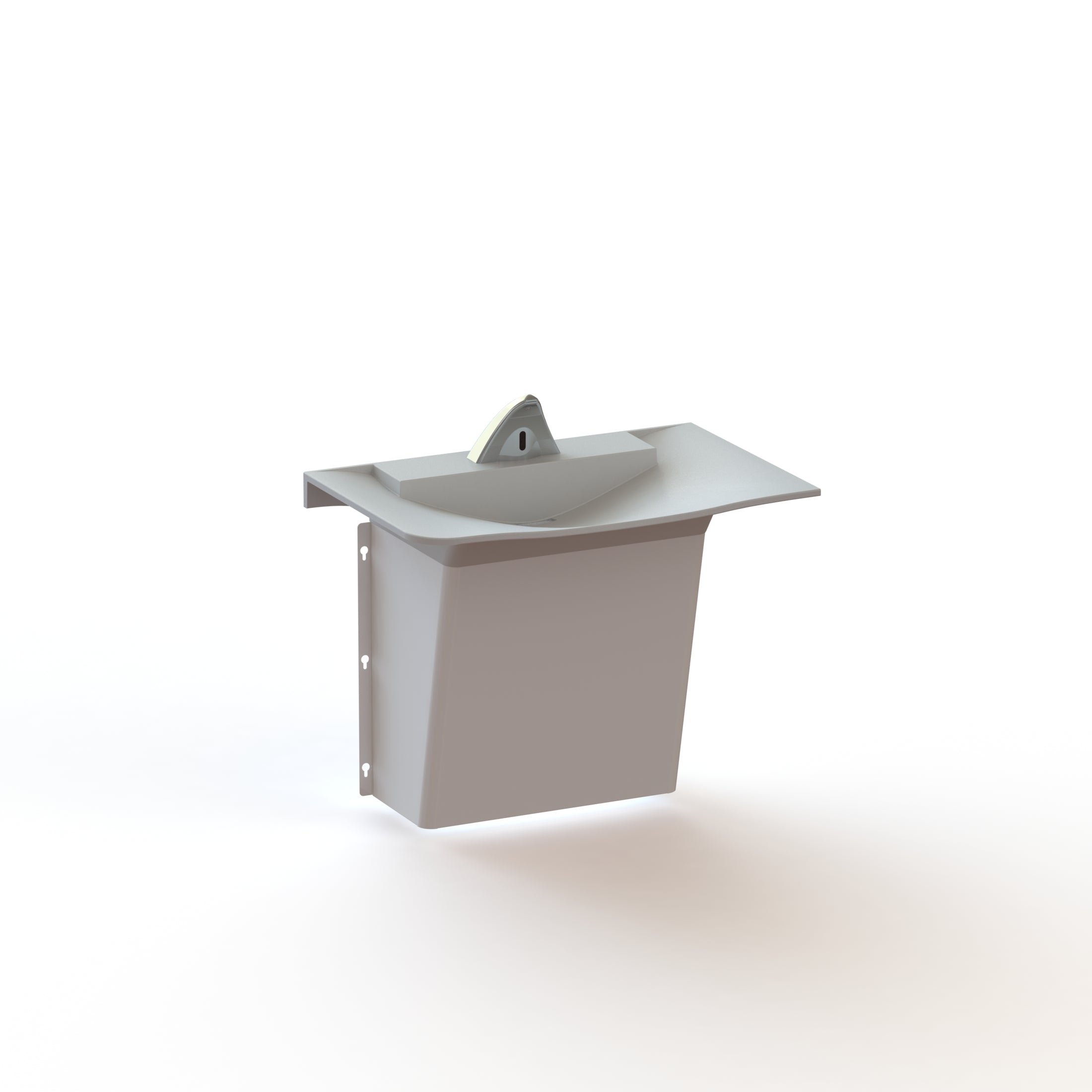 Single User Streamlav Wing RX Solid Surface Behavioral healthcare Lavatory Anti-Ligature