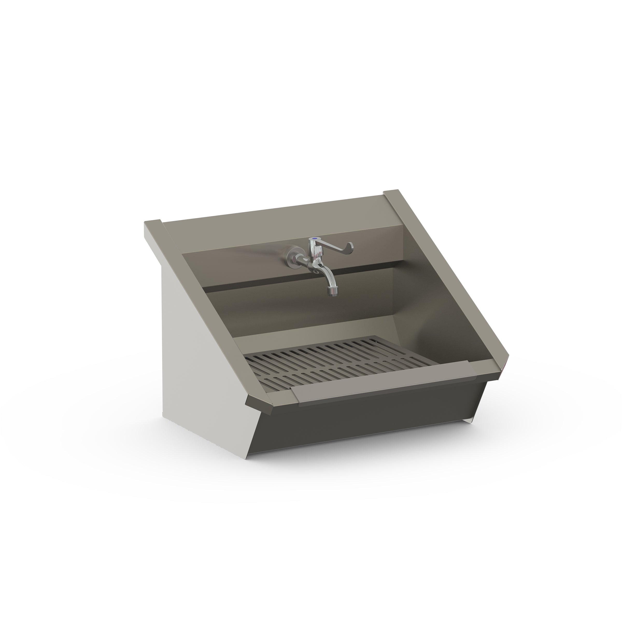 11 - Series 1.0 Washbasin Trough Sink Single User Stainless Steel Hand Wash Station