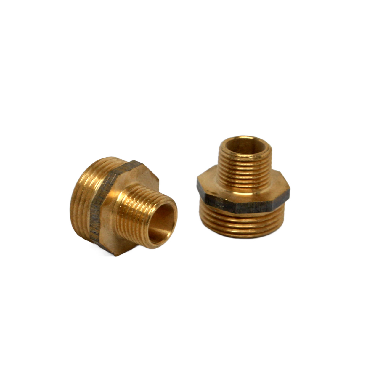 Brass Reduction Nipple 1" to 1/2" Intersan/AquaDesign