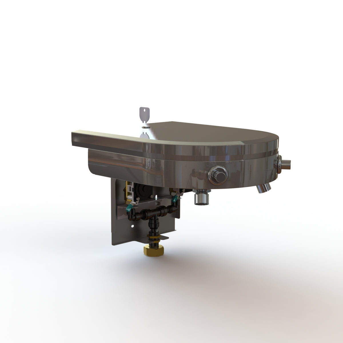 Water Distribution Head for 2-User Pushbutton Water-Only Sanifount Washfountain Intersan/AquaDesign
