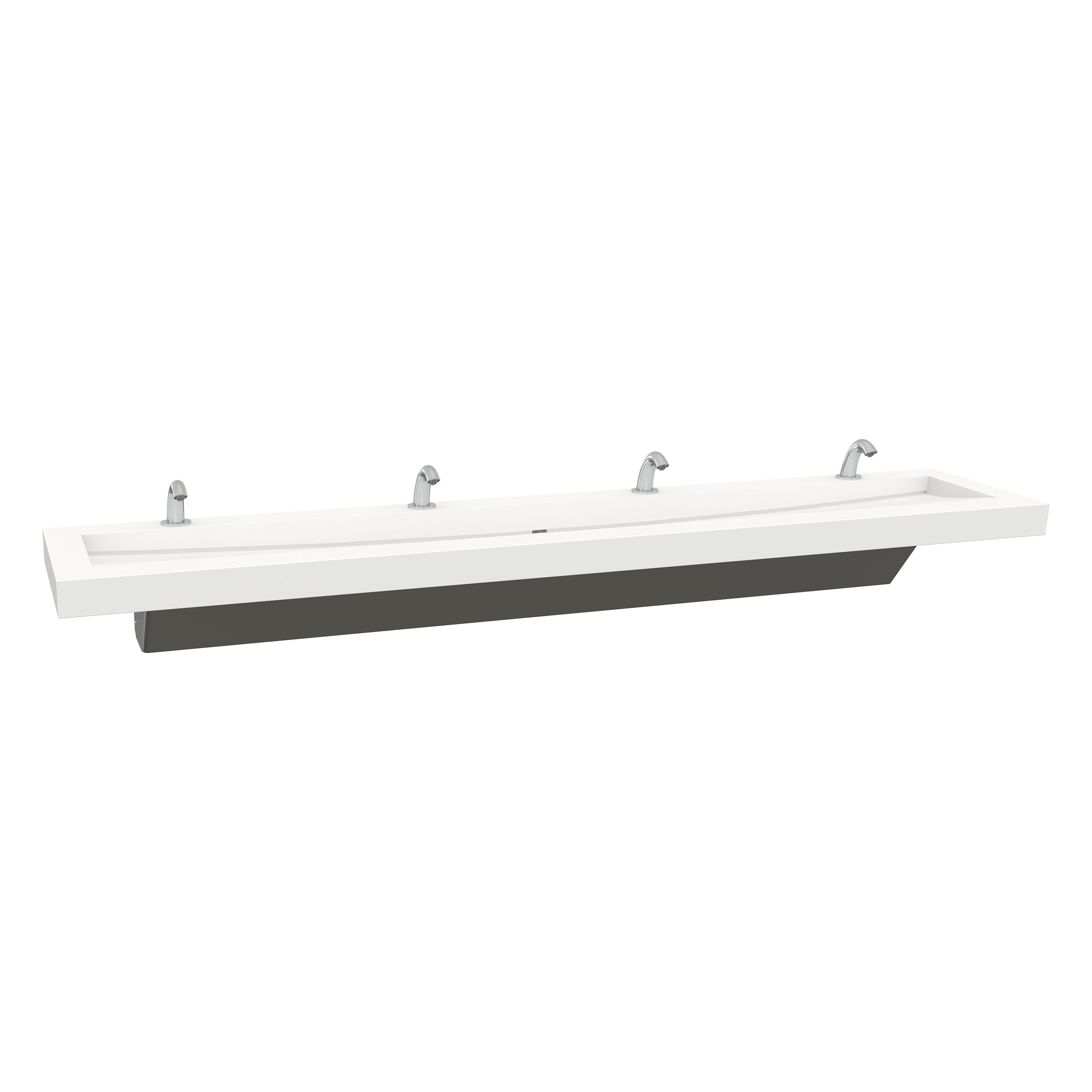 4-user streamlav view with stainless skirt and sensor faucets