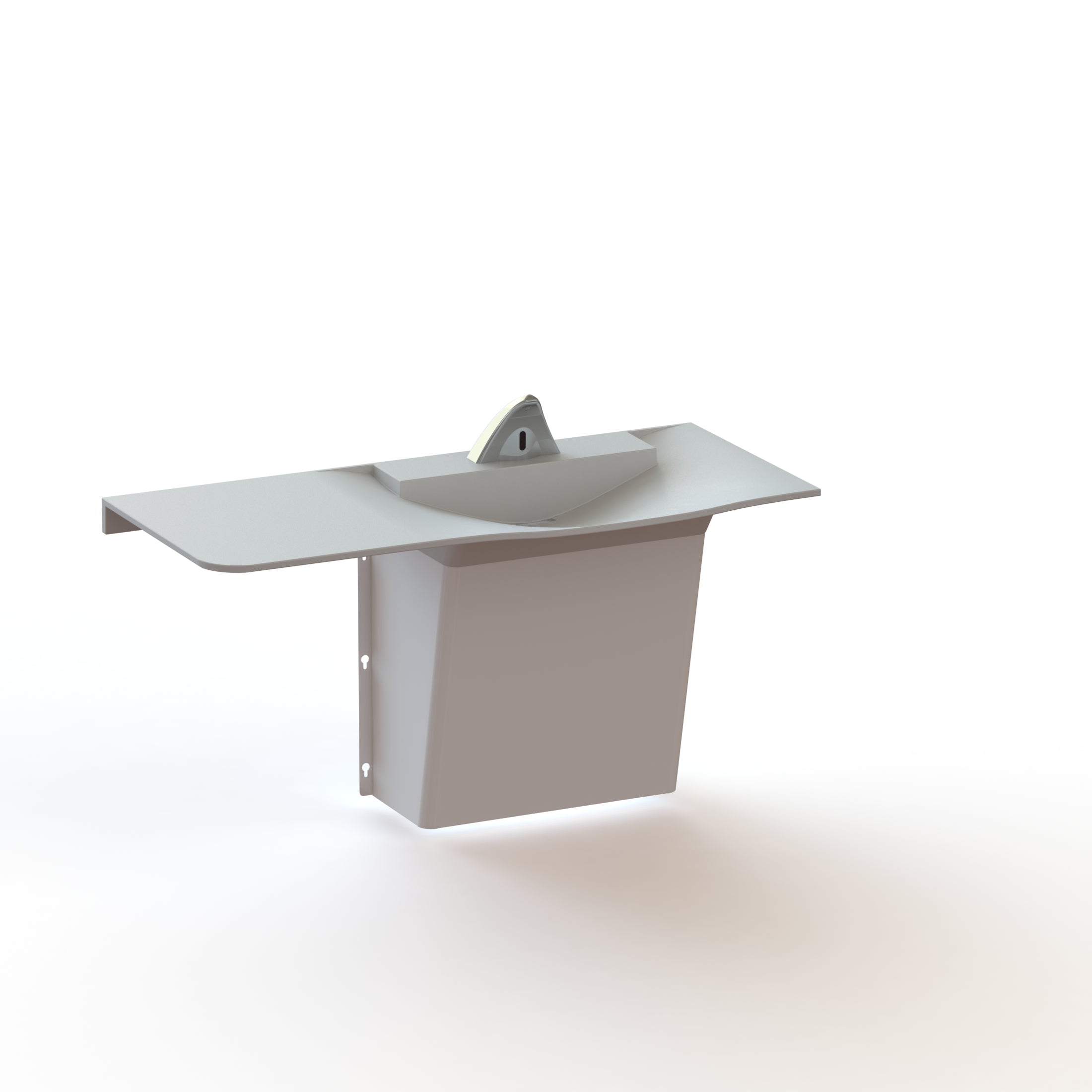 Single User Streamlav Wing RX Solid Surface Behavioral healthcare Lavatory Anti-Ligature