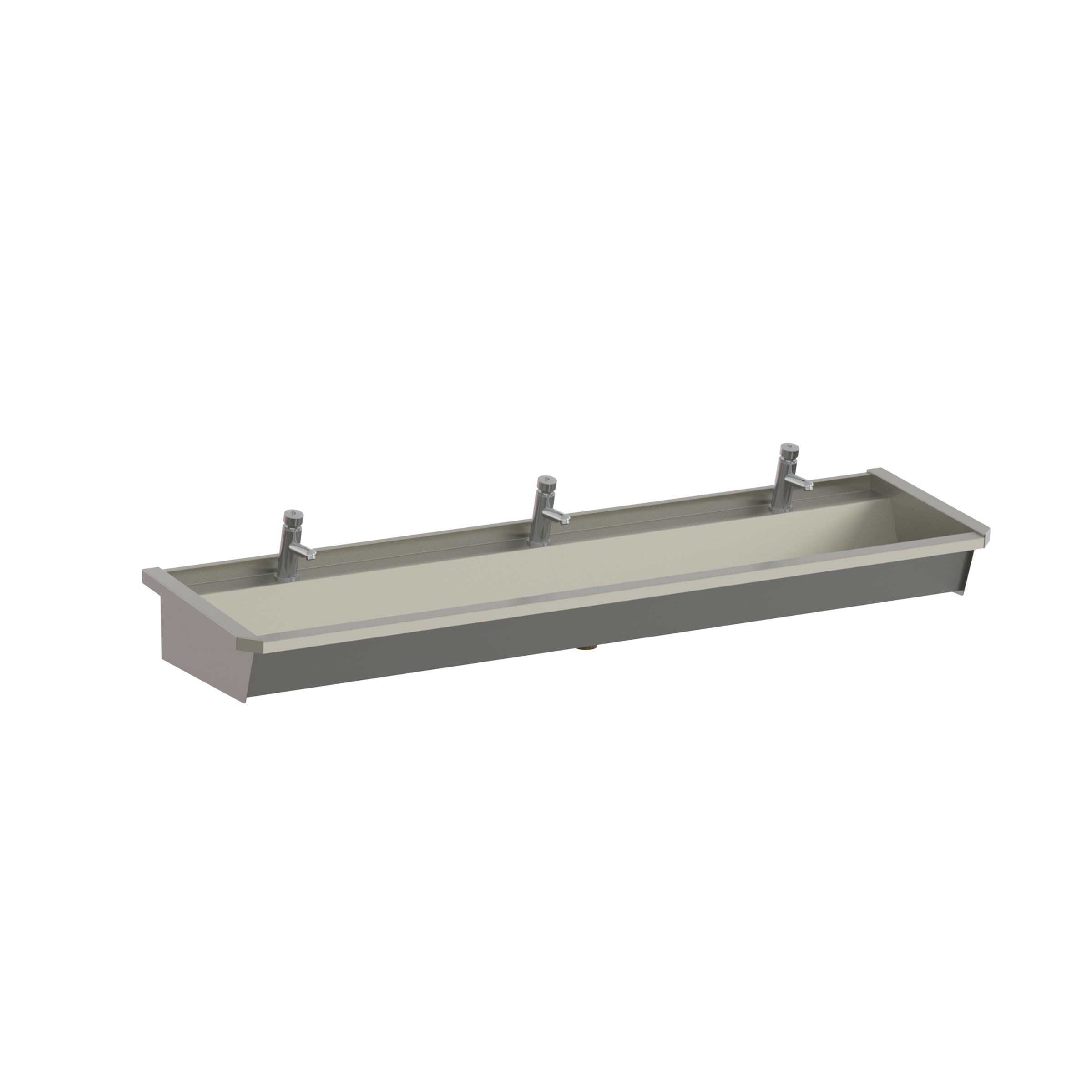 3-user line 5 stainless steel wash basin with sensor faucets