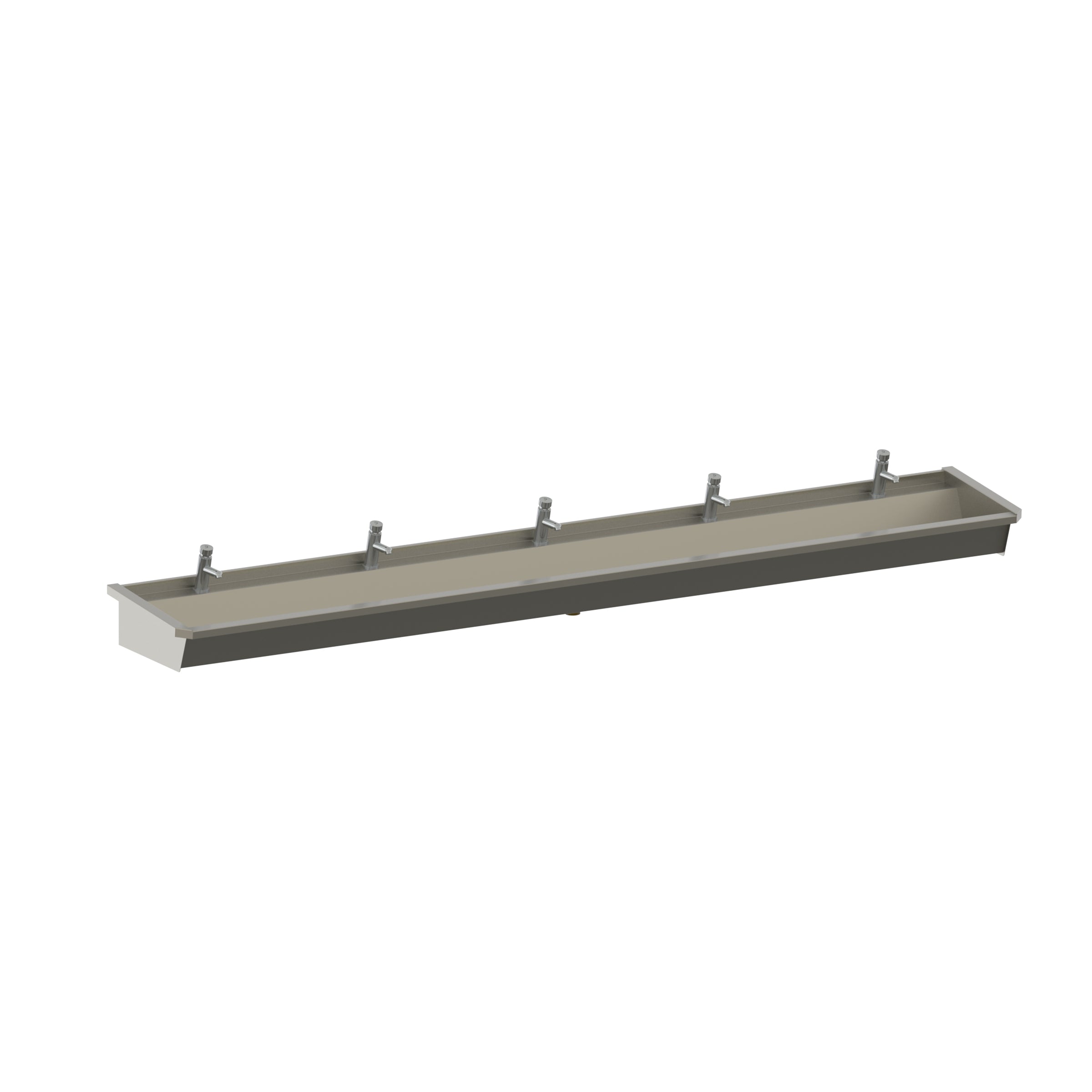 5-user line 5 stainless steel wash basin with sensor faucets